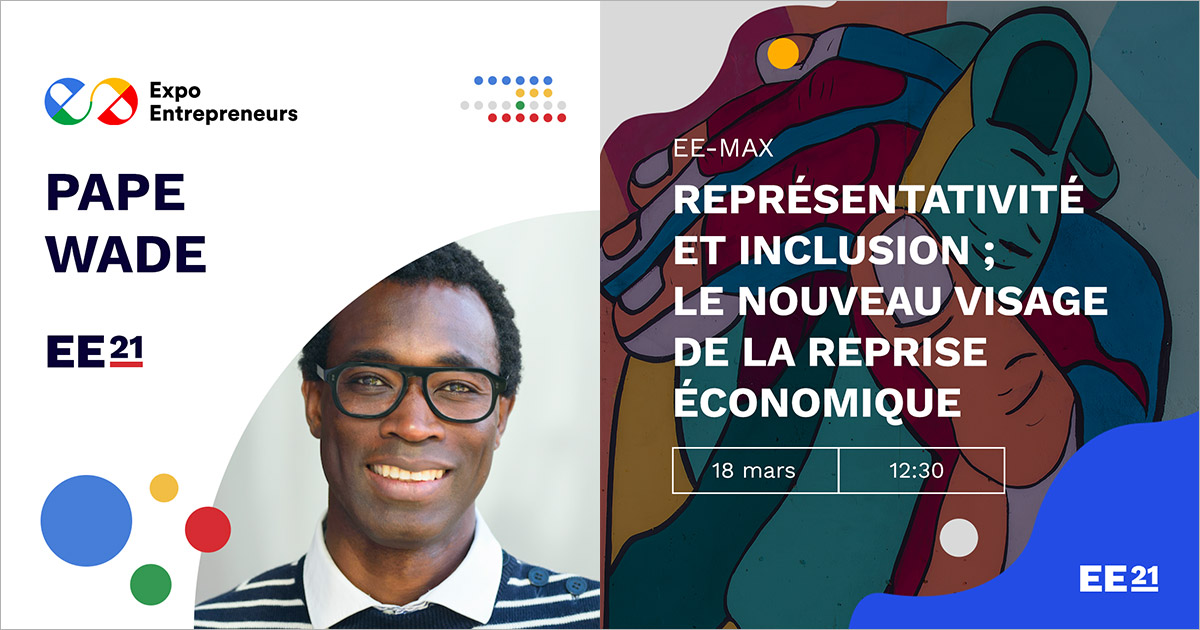 Le CEO et cofondateur d’Airudi, Pape Wade, à Expo Entrepreneurs 2021